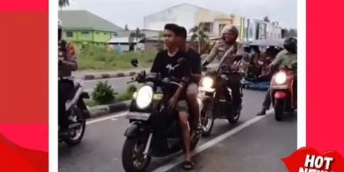 Kagetnya Keciduk Polisi Tanpa Helm