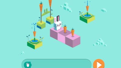 Tampilan game 'Coding' Google