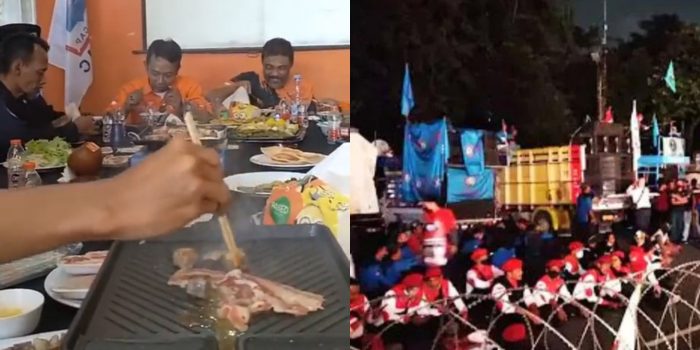 Aksi demo buruh 10 Agustus 2023