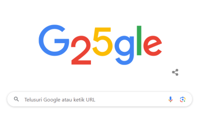 Google Rayakan Ulang Tahun ke-25 Begini Tampilan Doodle Hari Ini