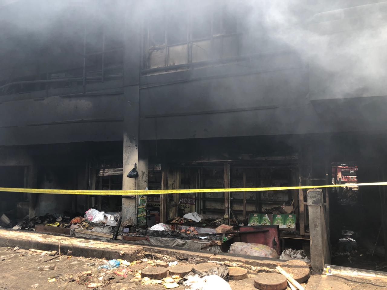 Kebakaran Pasar Leuwiliang Bogor Berlangsung 12 Jam