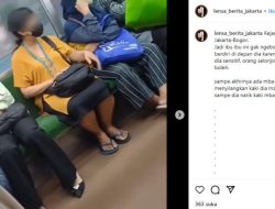 Viral Emak-emak Ngamuk di KRL