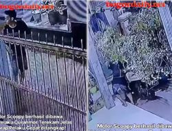 Viral, Video Detik-Detik Maling Motor di Ciomas Bogor