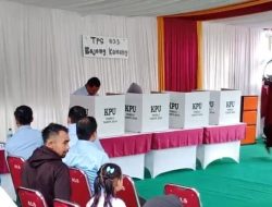 Capres Prabowo Nyoblos di TPS 33 Kabupaten Bogor