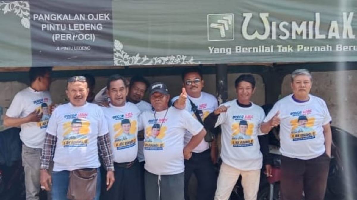 Dukungan Untuk Calon Bupati Bogor Jaro Ade Terus Mengalir, Komunitas Ojek Ciomas Deklarasi