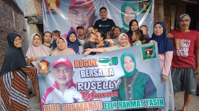Emak-emak Deklarasikan Duet Rudy Susmanto-Elly Yasin Calon Bupati Bogor 2024