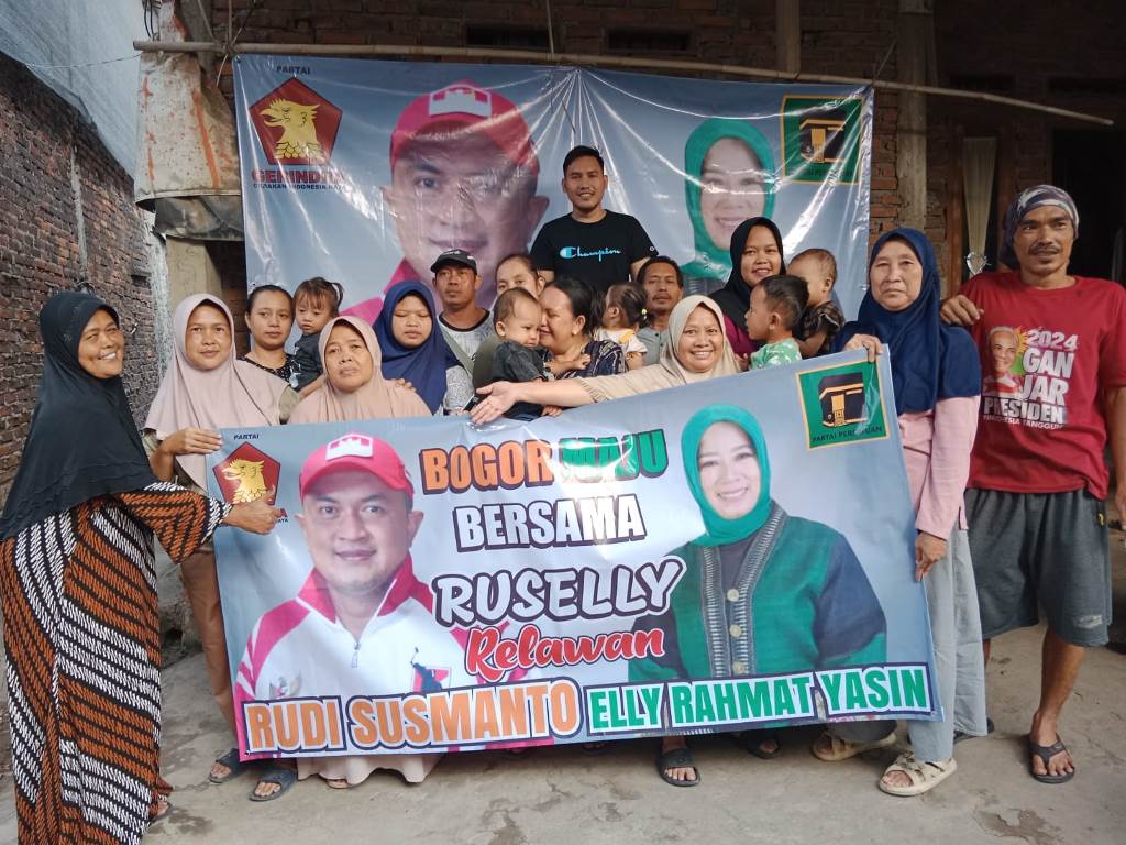 Emak-emak Deklarasikan Duet Rudy Susmanto-Elly Yasin Calon Bupati Bogor 2024