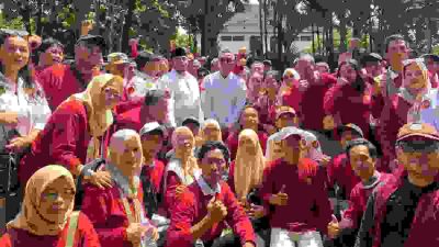 Jenal Mutaqin Berangkatkan 700 Kader ke Rakernas Partai Gerindra di Senayan